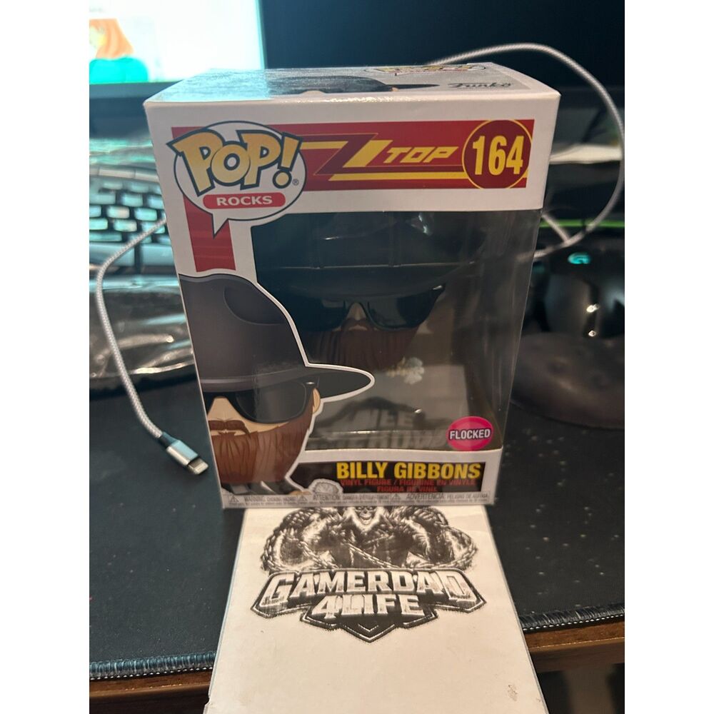 Funko Pop! Rocks: ZZ Top - Billy Gibbons # 164 - Flocked